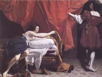 Orazio Gentileschi Joseph and Potiphar's Wife (mk25) Norge oil painting art